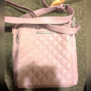 Steve Madden Pink Quilted Crossbody Bag